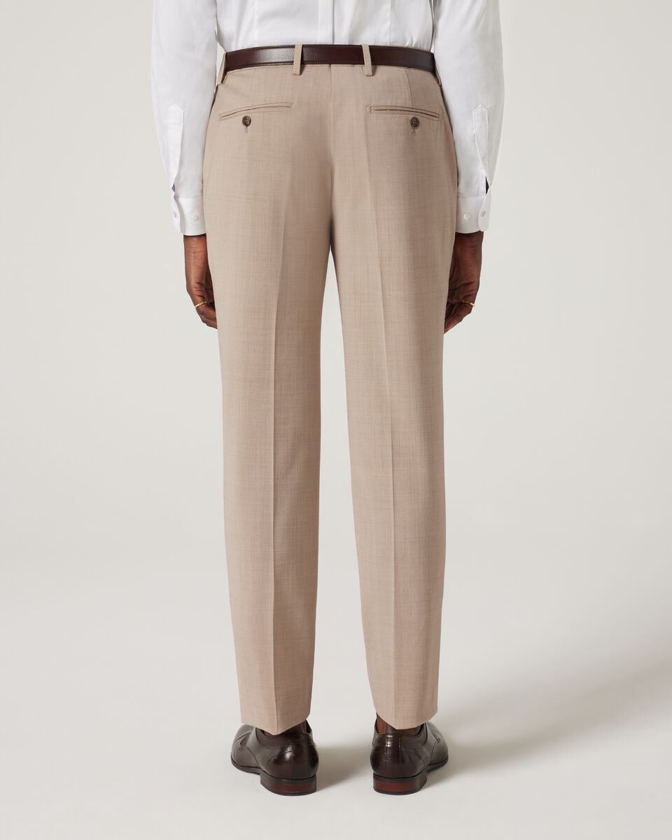 Slim Stretch Wool Blend Tailored Pant, Light Tan, hi-res